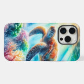 Unter der Meeresschildkröte iPhone Hülle (Rückseite (Horizontal))