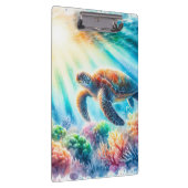 Unter der Meeresschildkröte Klemmbrett (Rechts)