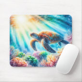 Unter der Meeresschildkröte Mousepad (Mit Mouse)