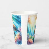 Unter der Meeresschildkröte Pappbecher (Links)