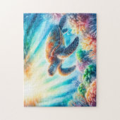 Unter der Meeresschildkröte Puzzle (Vertikal)