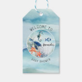 Unter der Meeresschildkröte Seepferd Boy Babydusch Geschenkanhänger (Vorderseite)