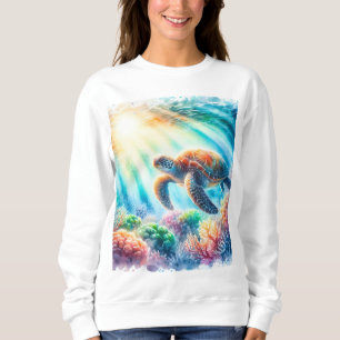 unter der Meeresschildkröte Sweatshirt