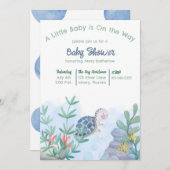 Unter der Meeresschildkrötendusche Einladung (Vorne/Hinten)