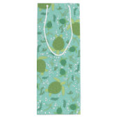 Unter der Meeresschildkrötendusche Geschenktüte Für Weinflaschen (Rückseite)