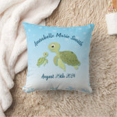 Unter der Meeresschildkrötendusche Kissen (Decke)