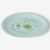 Unter der Meeresschildkrötendusche Pappteller (Schrägansicht)