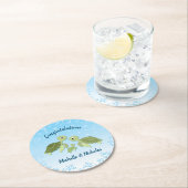 Unter der Meeresschildkrötendusche Runder Pappuntersetzer (Vor Ort)