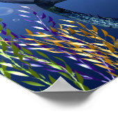 Unter der Meeresspiegel gedrehte Meerjungfrau-Prin Poster (Ecke)