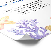 Unter der Meereszeit Kapsel 1. Geburtstag Poster (Ecke)