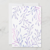 Unter der Meerjungfrau am 1. Geburtstag Einladung (Rückseite)