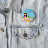 Unter der Meerjungfrau Birthday Button (Beispiel)