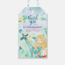 Unter der Meerjungfrau Geburtstag Gabe Tags