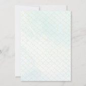 Unter der Meerjungfrau Mädchen Babydusche Einladung (Rückseite)