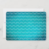 Unter der Meerjungfrau Marine Foto Geburtstag Invi Einladung (Rückseite)