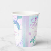 Unter der Meerjungfrau & Meeresschildkröte Geburts Pappbecher (Rechts)