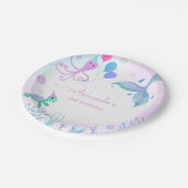 Unter der Meerjungfrau & Meeresschildkröte Geburts Pappteller (Schrägansicht)