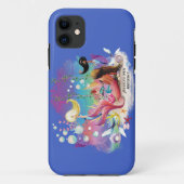 Unter der Meerjungfrau Ozean Lila Türkis Case-Mate iPhone Hülle (Rückseite)