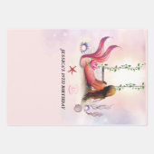 Unter der Meerjungfrau Ozean Lila Türkis Geschenkpapier Set (Vorderseite 2)