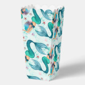 Unter der Meerjungfrau Ozean Lila Türkis Geschenkschachtel (Rückseite)