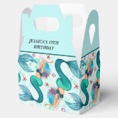 Unter der Meerjungfrau Ozean Lila Türkis Geschenkschachtel (Geöffnet)