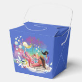 Unter der Meerjungfrau Ozean Lila Türkis Geschenkschachtel (Vorderseite)