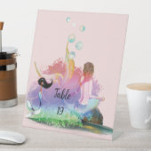 Unter der Meerjungfrau Ozean Lila Türkis Sockelschild (In Situ)