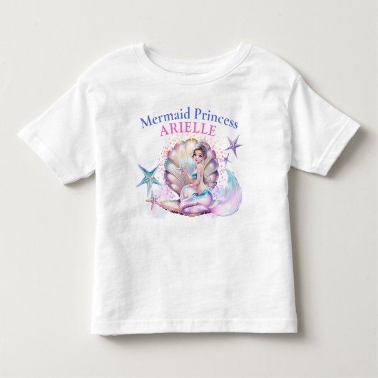 Unter der Meerjungfrau Prinzessin Birthday Kleinkind T-shirt (Vorderseite)