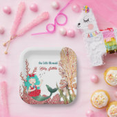 Unter der Meerjungfrau singende Korallenriff Gebur Pappteller (Party)