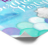 Unter der Meerjungfrau-Skala Begrüßungstabelle Zei Poster (Ecke)