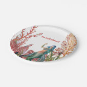 Unter der Meerjungfrau Tropical Coral Reef Geburts Pappteller (Schrägansicht)