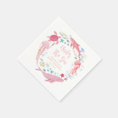 Unter der Meerjungfrauendusche Serviette (Ecke)