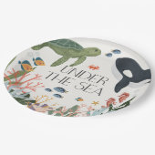 Unter der Meerwasserdusche oder der Gestaltung des Pappteller (Schrägansicht)