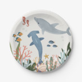 Unter der Meerwasserdusche oder der Gestaltung des Pappteller (Vorderseite)