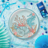 Unter der Muschel Mermaid Birthday Party Pappteller (Party)