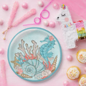 Unter der Muschel Mermaid Birthday Party Pappteller (Party)