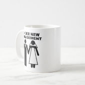 Unter der neuen Leitung Funny Mug Kaffeetasse (Vorderseite Links)
