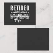 unter der neuen Leitung zurückgezogen, siehe Ehefr Visitenkarte (Vorne/Hinten)