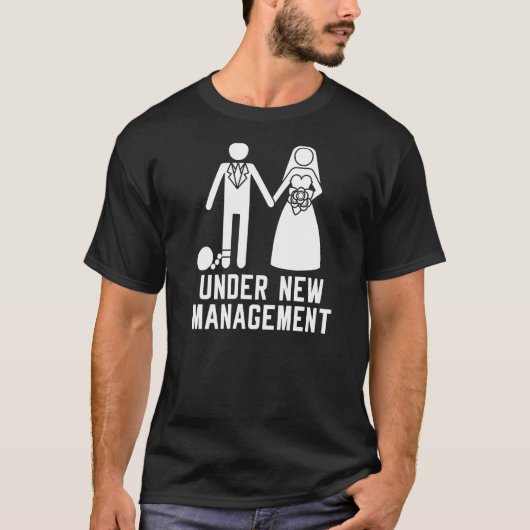 Unter der neuen Management-Bachelor-Party Hochzeit T-Shirt (Vorderseite)