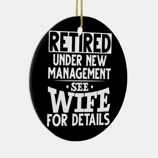 Unter der neuen Management-Ehefrau Großvater Funny Keramik Ornament (Rechts)