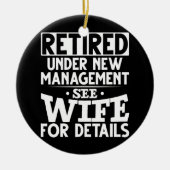 Unter der neuen Management-Ehefrau Großvater Funny Keramik Ornament (Vorne)