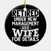 Unter der neuen Management-Ehefrau Großvater Funny Keramik Ornament (Hinten)