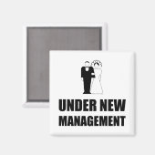 Unter der neuen Management-Hochzeit Magnet (Vorderseite/Rückseite)