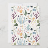 Unter der neutralen Babydusche des Meeres laden Einladung (Rückseite)