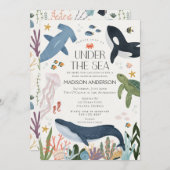 Unter der neutralen Babydusche des Meeres laden Einladung (Vorne/Hinten)