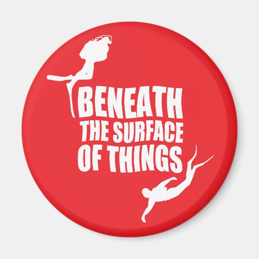 Unter der Oberfläche | Scuba Diving Angebot Magnet (Vorne)