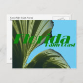 Unter der Palm Tree Post Card Postkarte (Vorne/Hinten)