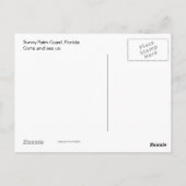 Unter der Palm Tree Post Card Postkarte (Rückseite)