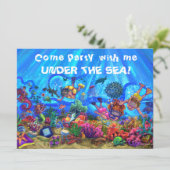 Unter der Party Einladung des Meeres (Stehend Vorderseite)