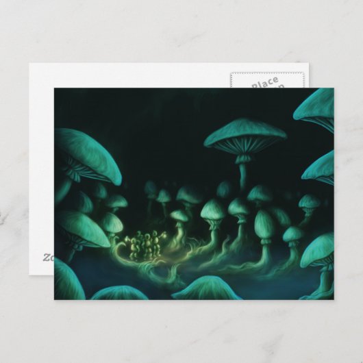 unter der Postkarte der Erdoberfläche-Fantasy-Kuns (Vorne/Hinten)